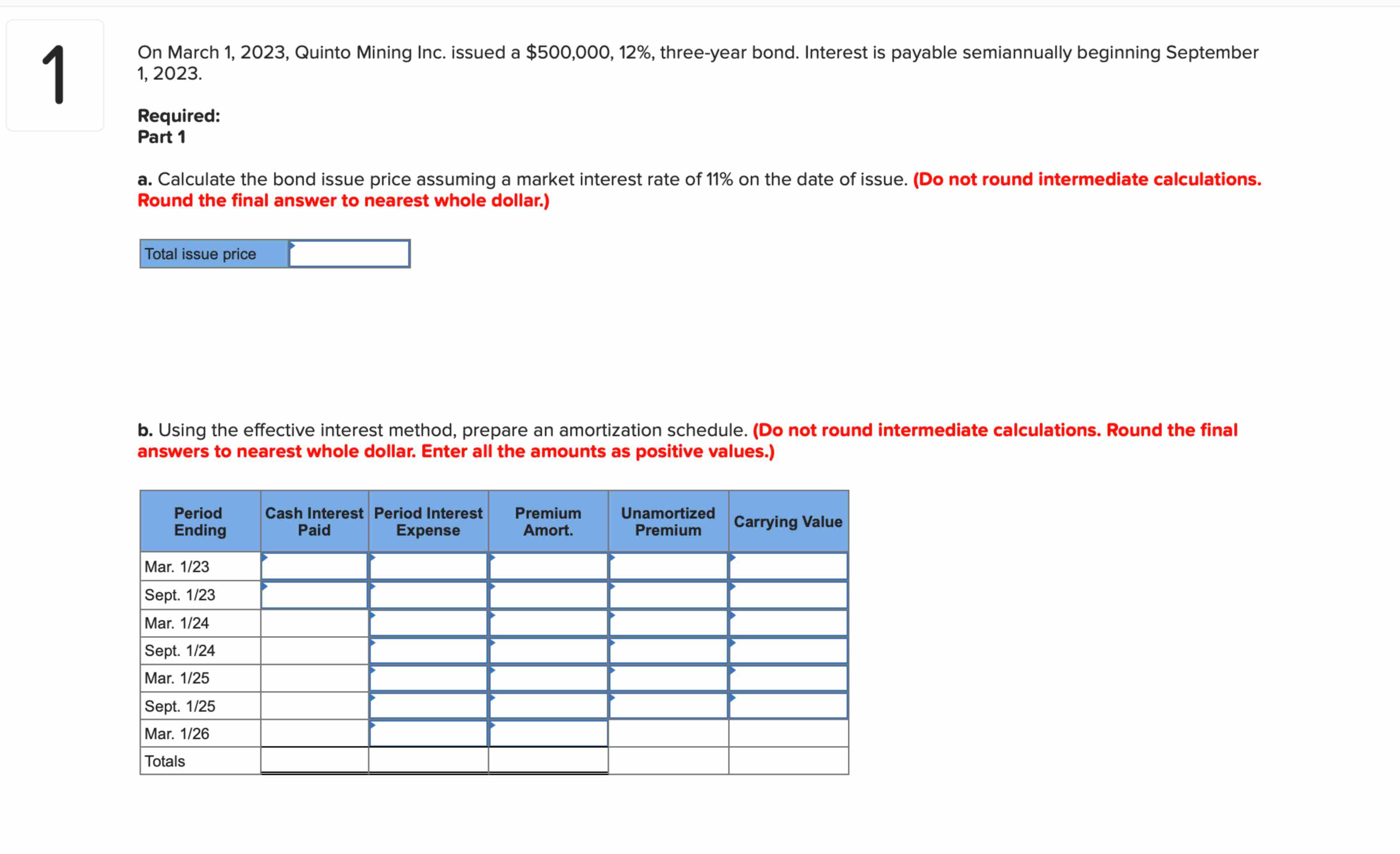 4 On March 1,2023, Quinto Mining Inc. issued a $500,000,12%, three-year