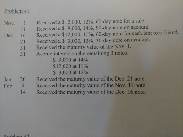 please explain this question as well . thanks Problem #1 : Nov.