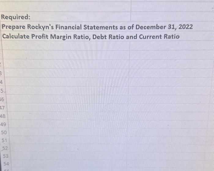 Thank you very much! Rockyn' Fun Center Adjusted Trial Balance Required: Prepare