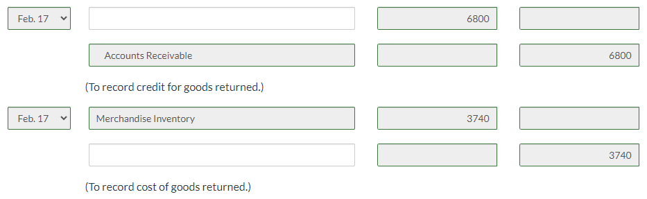 for revenue recognition. Pina Colada Company has a stated return policy of