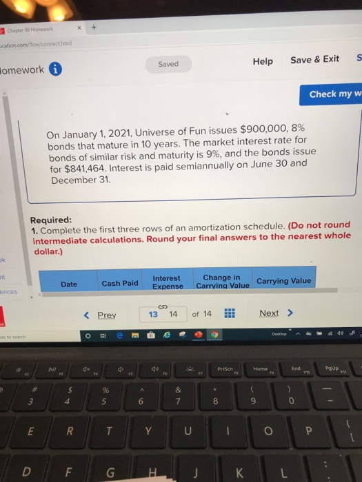  Chapter 09 Homework X + ucation.com/flow/connect Saved Help Save & Exit