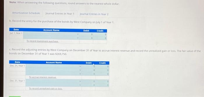 Year 1, West Company purchased for cash, 26, 510,000 bonds of North