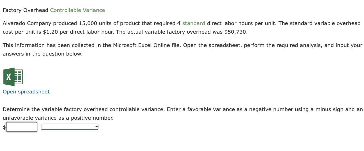 serviced, resulting in the following labor variances: rate, $19 unfavorable; efficiency (time),