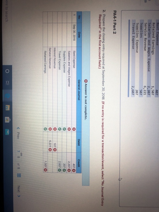 incorrect for the work you have completed so far. It doe of