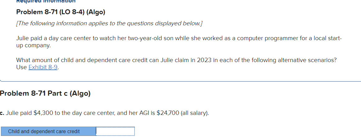  Problem 8-71(LO 8-4)(Algo) [The following information applies to the questions displayed