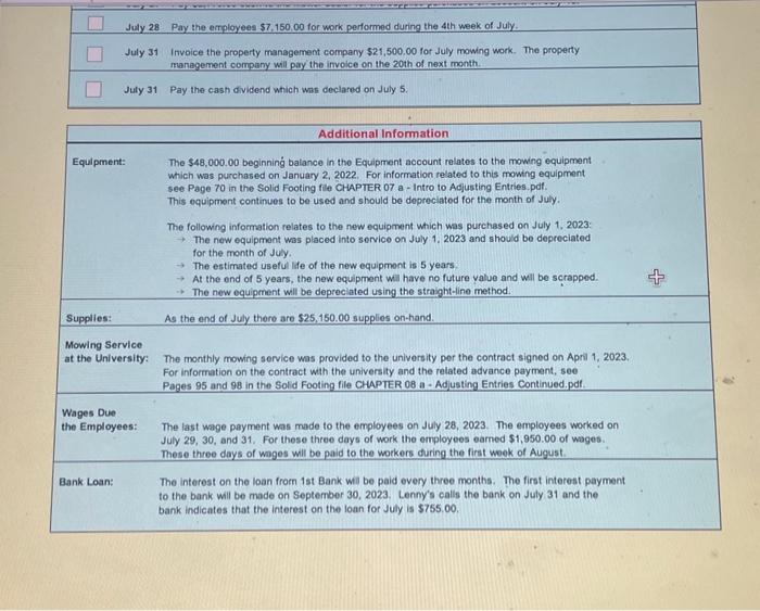 Borrow $35,000.00 from 1st Bank by signing a 24 month note. irte
