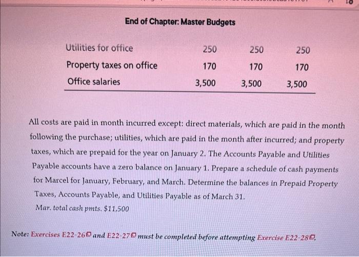 Company projects the following sales for the first three months of the