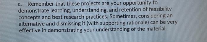 for readers You and your partner muat complete the feasibitity portion of
