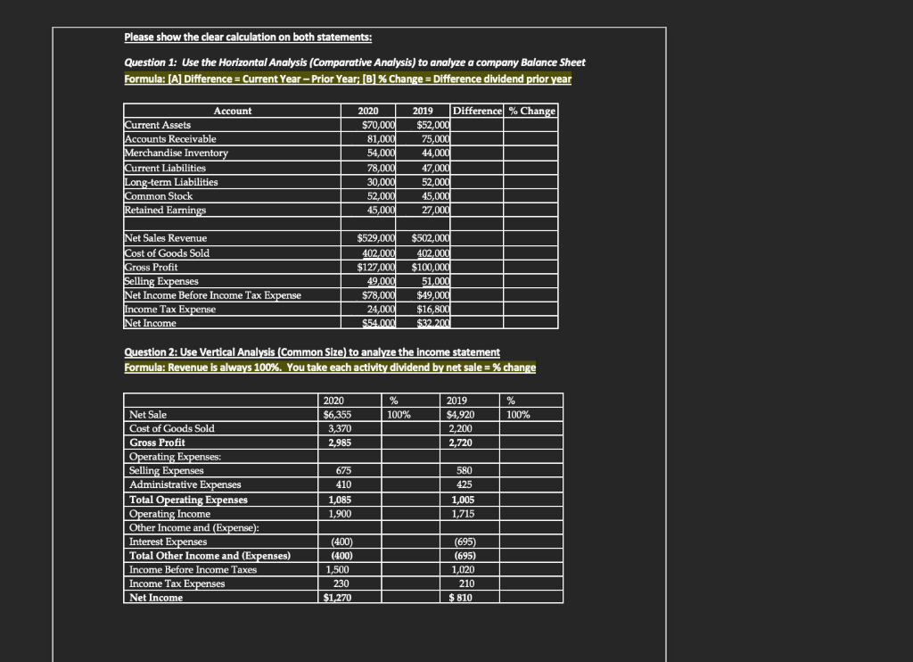 Hello , pls read the question carefully USE GOOGLE SHEETS TO CREATE