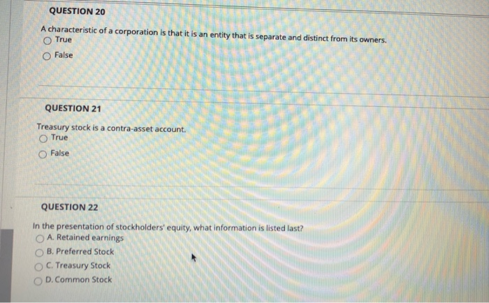 B. long-term investments. C. operating expenses. D. operating revenues QUESTION 19 Retained