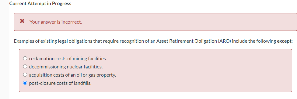Current Attempt in Progress x Your answer is incorrect. Examples of