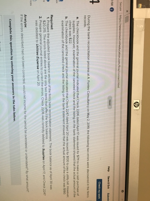  html HW Help Save & Exit Submit Check my work During