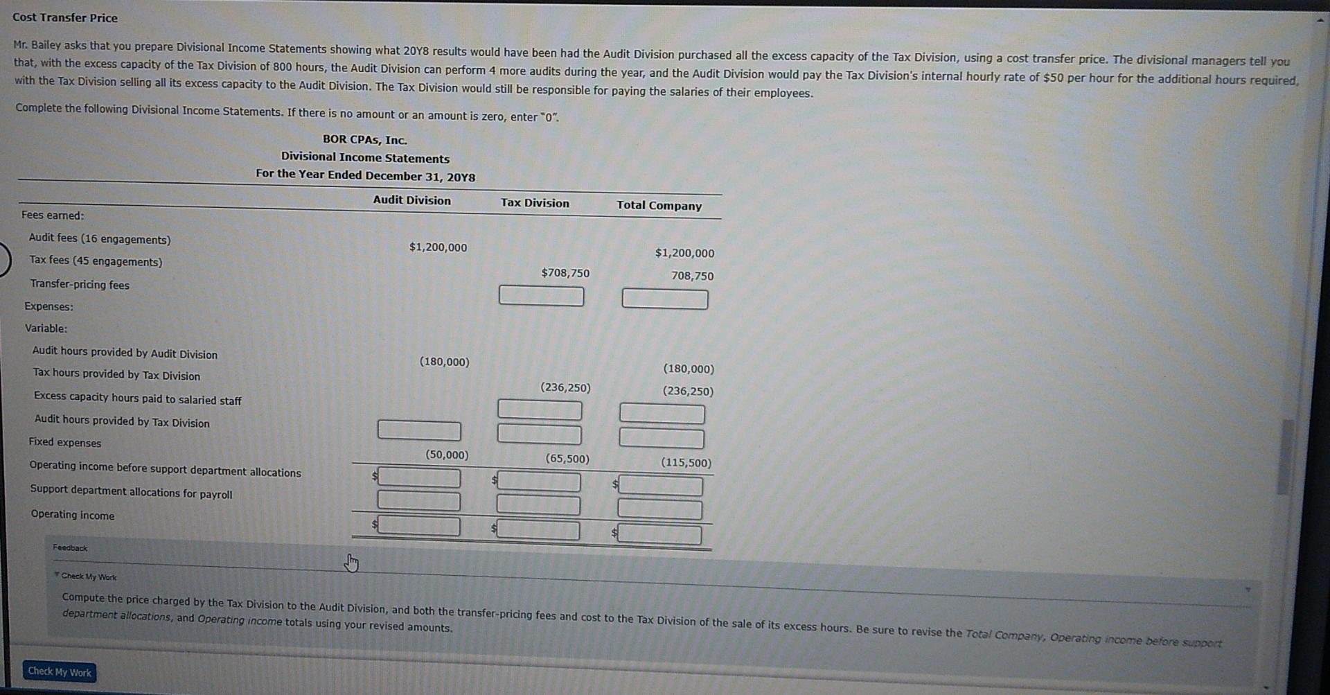 audits of both public companies and privately owned companies. BOR's CPAs also