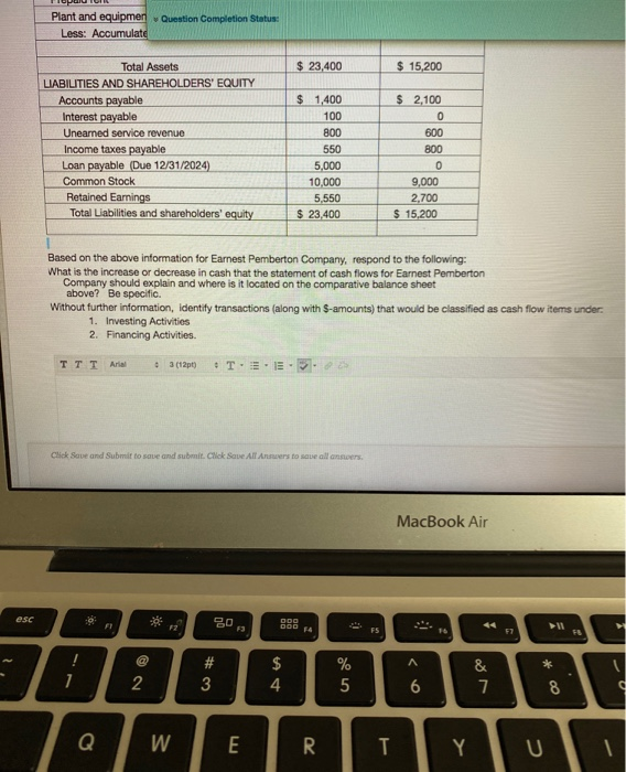 flows. [b] Under EACH major section, list THREE transactions that would be