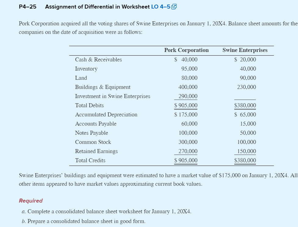 Please complete the steps in the second picture. Thank you! P4-25 Assignment
