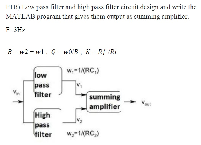  PIB) Low pass filter and high pass filter circuit design and