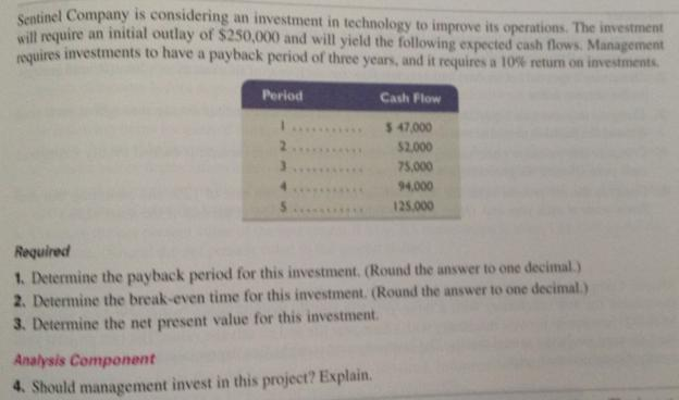  Here is the problem, i need answers for required section on