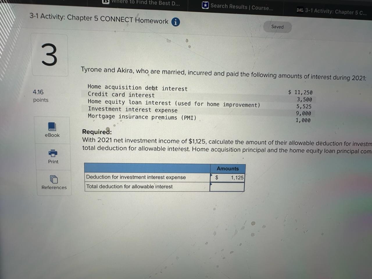 of the following cases: Determine the amount of the Earned Income Credit