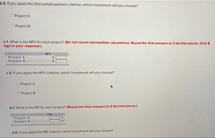 3 4 Cash Flow (A) -$549,000 144,000 164,000 84,000 504,000 Cash Flow