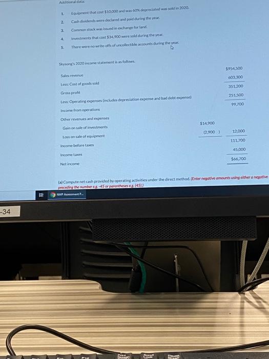 OF DECEMBER 31 Debit Balances 2020 Canti $69.000 2019 $51.500 155.000 129