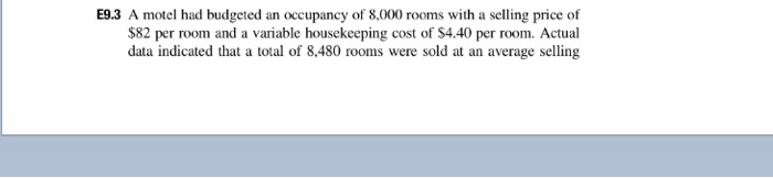  I only need help with E9.4 but you need the information