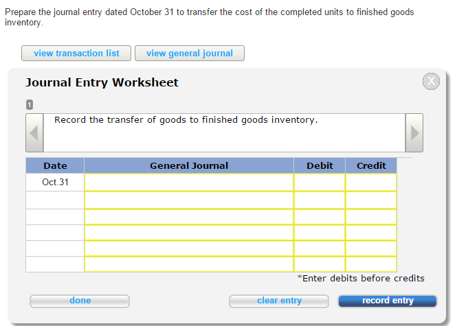 overhead are added evenly throughout the process. The company uses monthly reporting