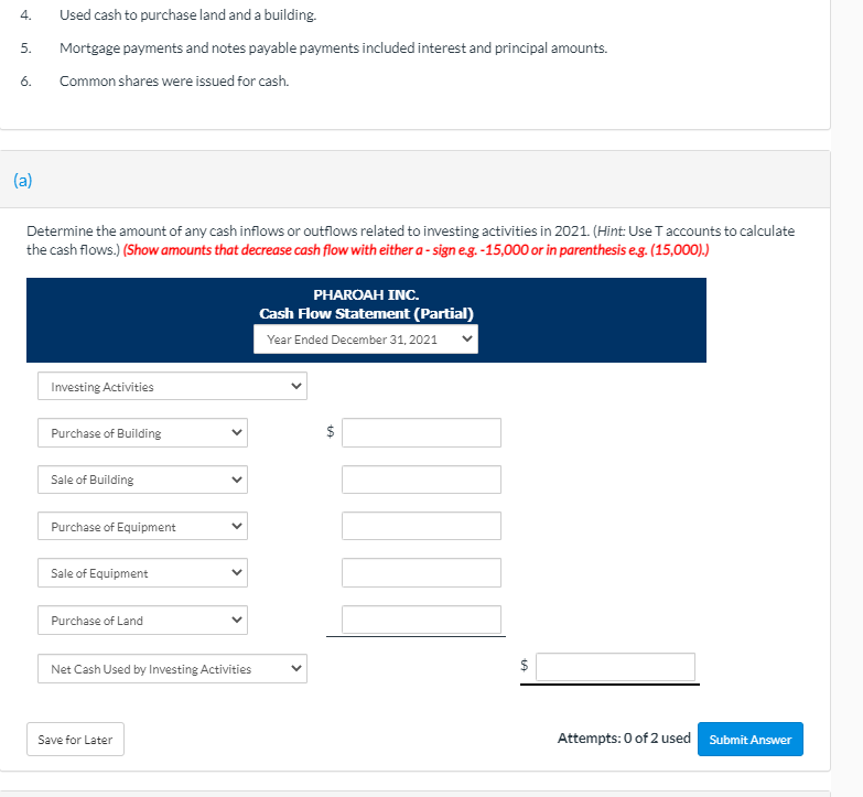 company reporting under ASPE. The following selected account balances were reported in