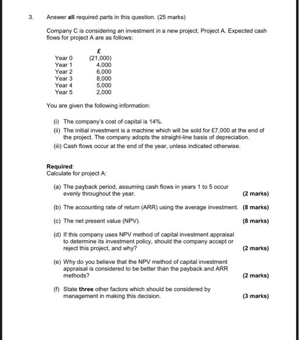 answer & explain please Answer all required parts in this question. (25