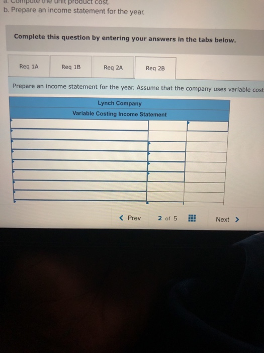 Variable selling and administrative Fixed costs per year: Fixed manufacturing overhead Fixed