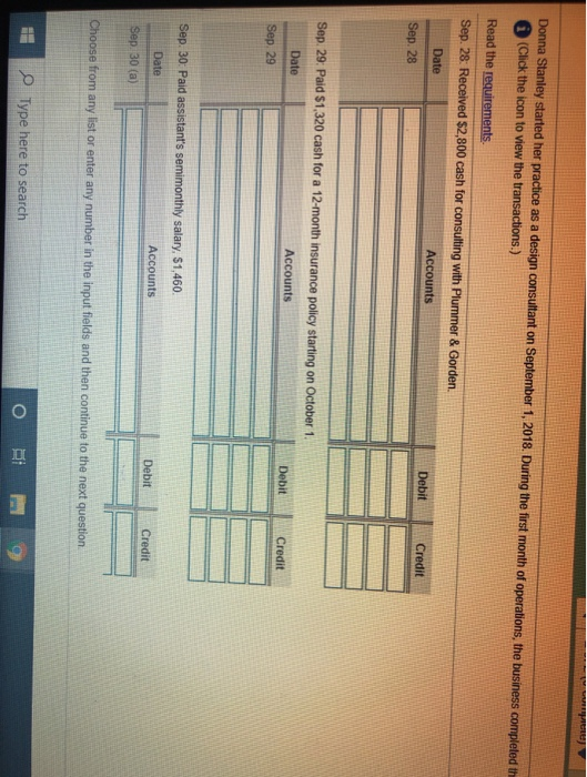 150.000 cash and issued common to Stay De Accounts Debit Credit Sep