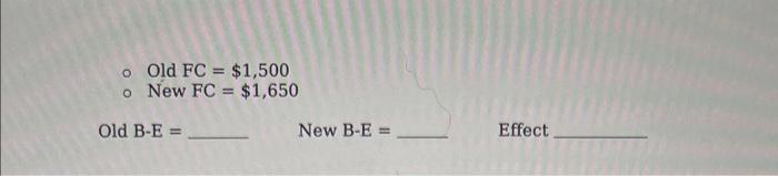 Sales =$0.60 /unit Variable COGS =$0.30 /unit Variable selling & admin, =$0.06