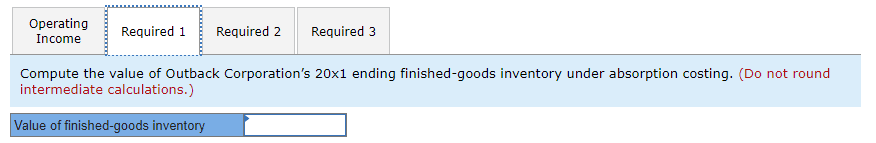 costing system for internal reporting purposes; however, the company is considering using