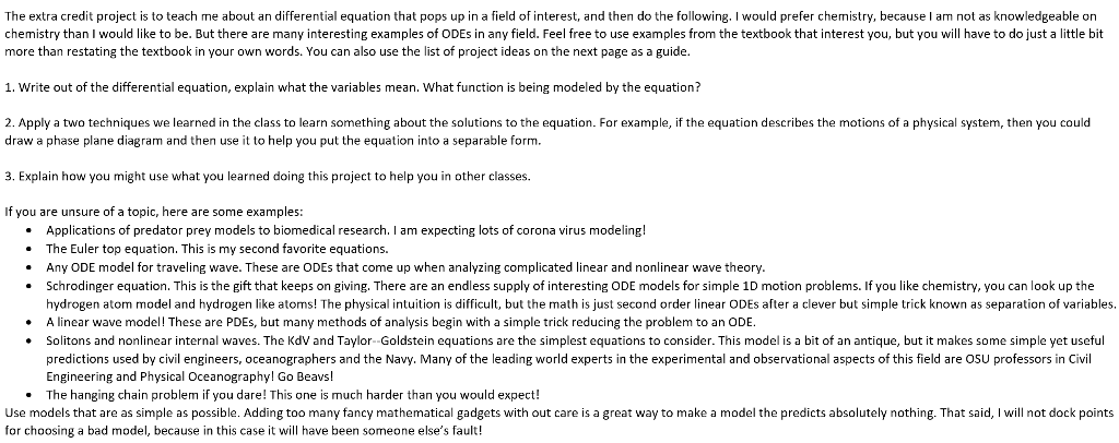  DIFFERENTIAL EQUATION MATHWill rate for good work! Very appreciate! The extra