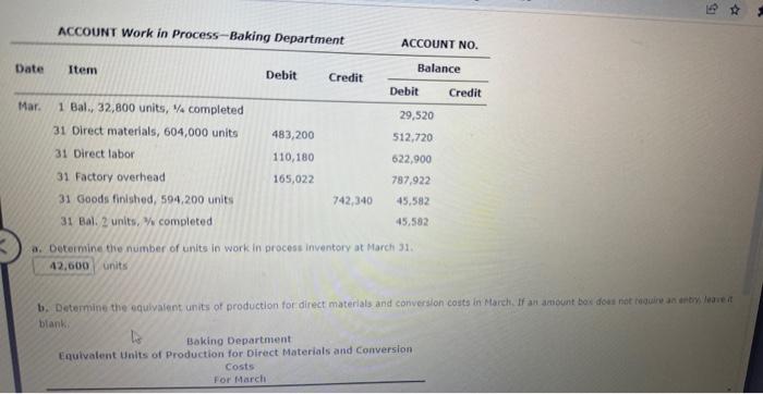 can some one please help me clarify these? ACCOUNT Work in Process-Baking