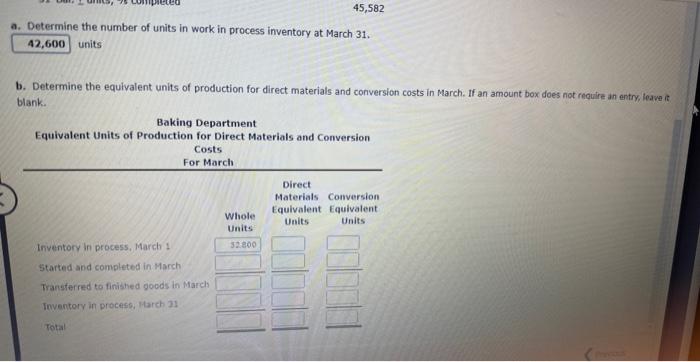Department ACCOUNT NO. a. Oeteimine tive number of units in work in
