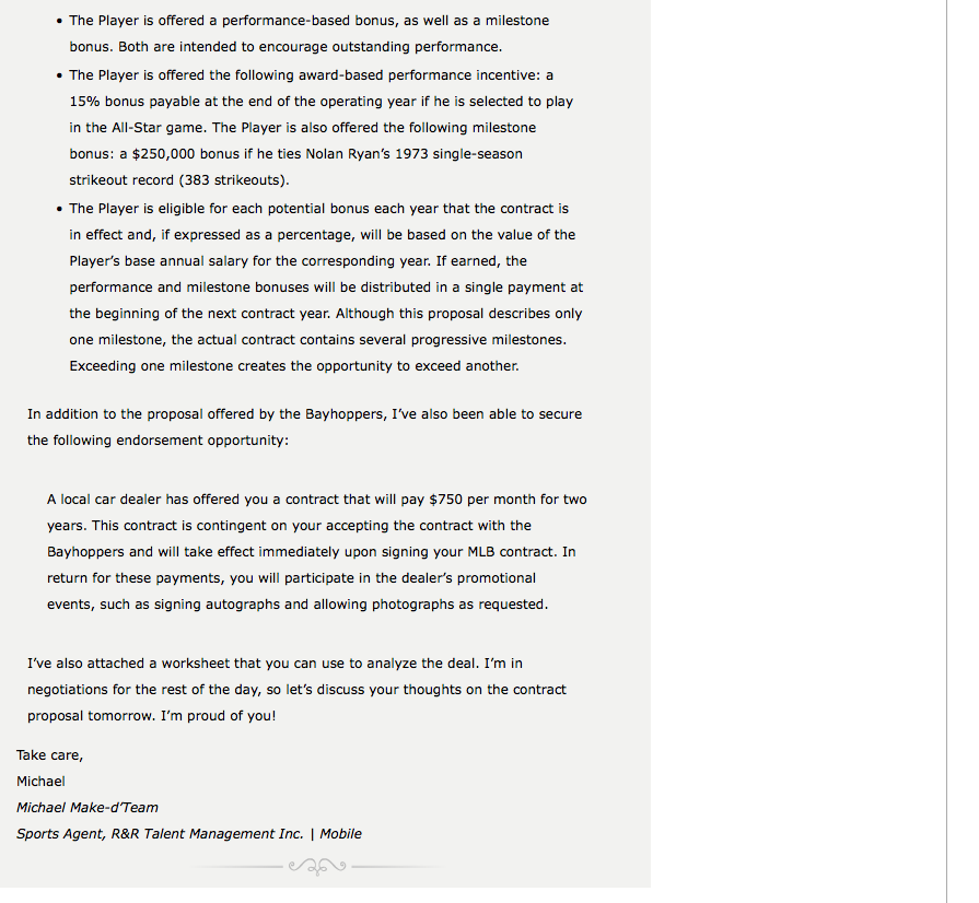 old and has always dreamed of playing in the big leagues. Last