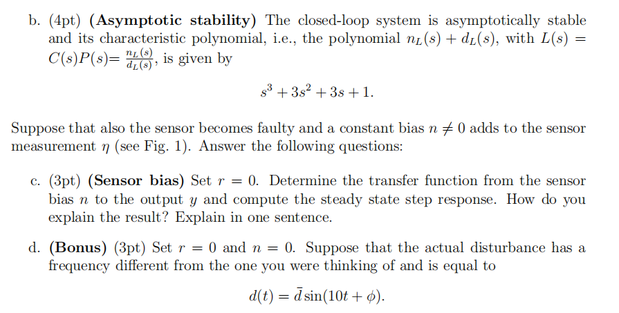 loop represented in Fig. 1 where 1 P(s) = S is the