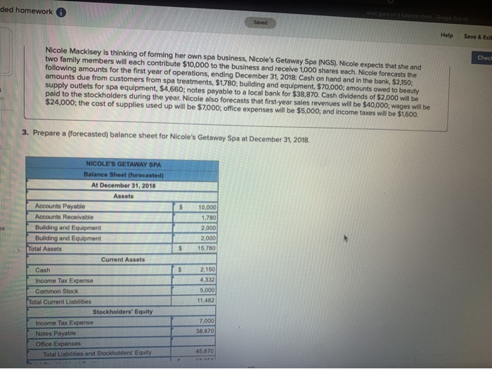  ded homework Help Save & E Chech Nicole Mackisey is thinking