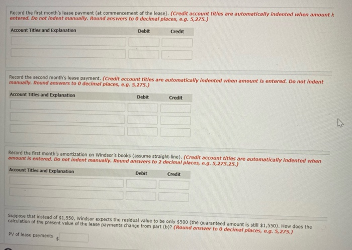 Attempt History Current Attempt in Progress Windsor Company leases an automobile with