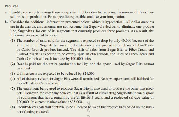 inventory reductions at Supervalu Real-world companies often reduce the complexity of their