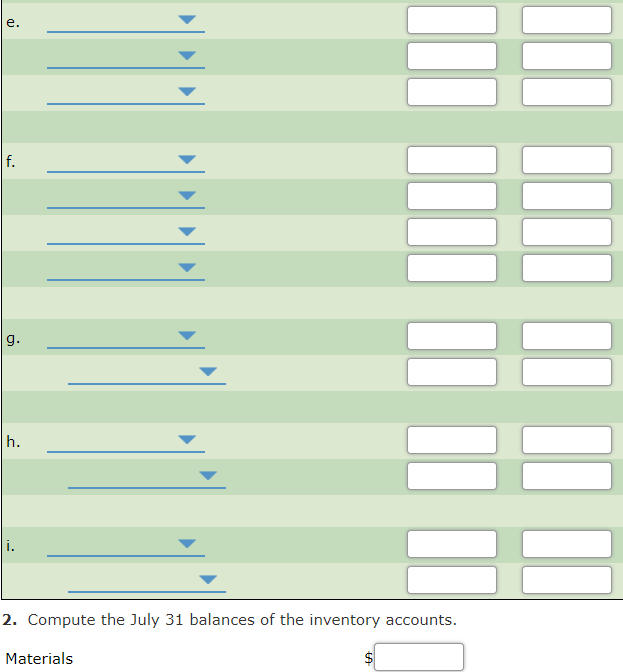 transferred to the Packing Department, where packaging is added at the beginning