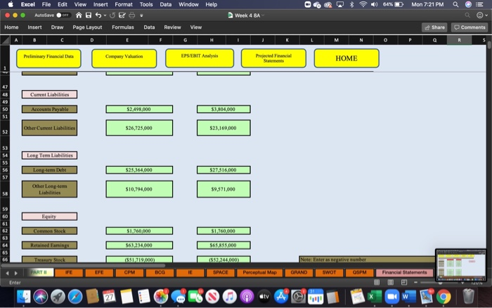 Help 0 64% Mon 7:21 PM Q AutoSave DF Week 4 BA