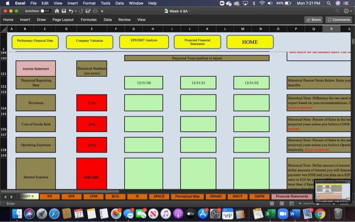 below for your company. This data is used to construct financial statements,