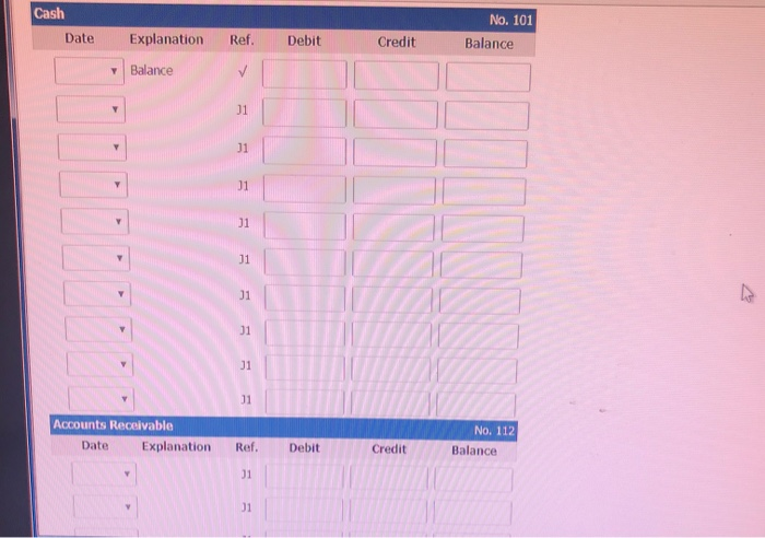 in the month of May. At the beginning of May, the ledger