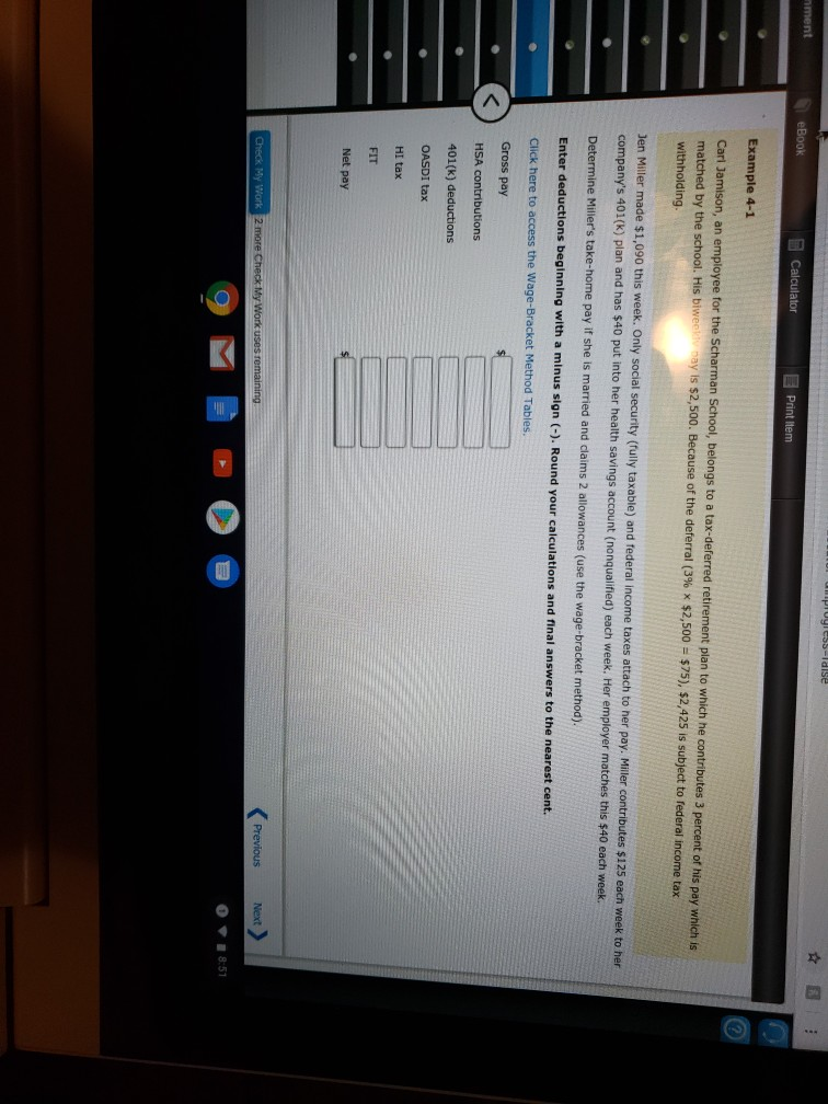progress-dise nment eBook Calculator E Print Item Example 4-1 Carl Jamison,
