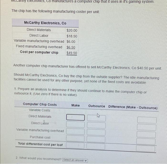  hy Electronics, Co manufactures a computer chip that it uses in