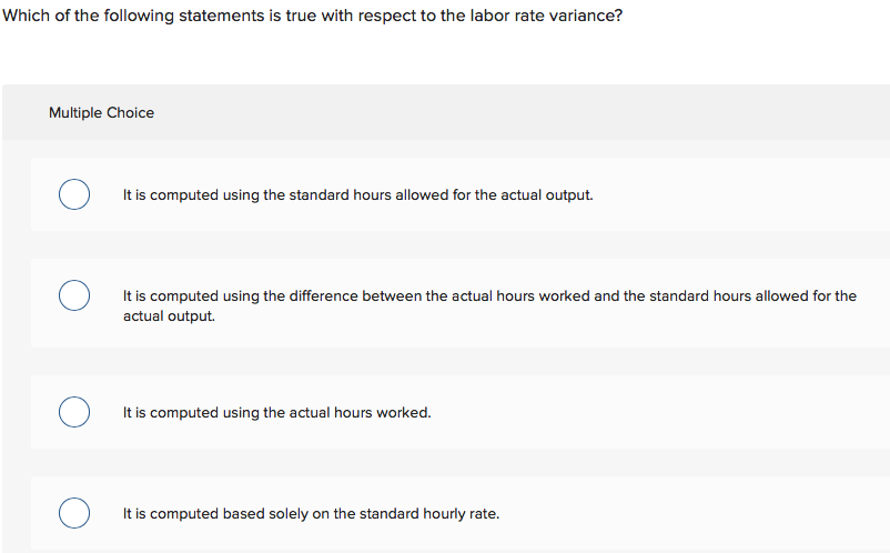 standard price or rate Standard quantity or hours + standard price or