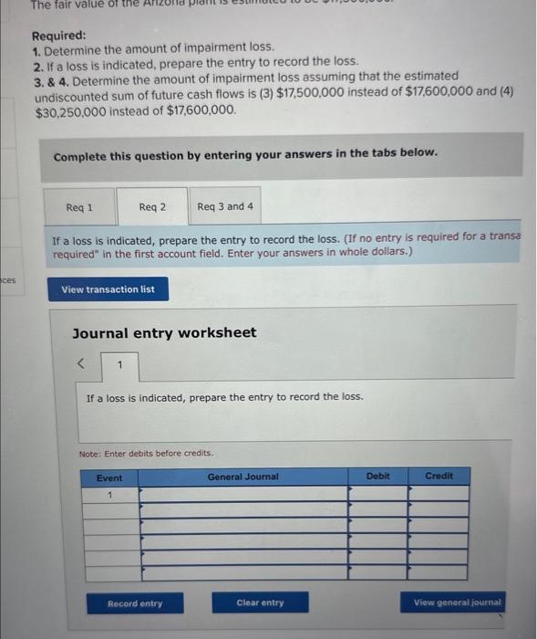 operates a manufacturing plant in Arizona. Due to a significant decline in