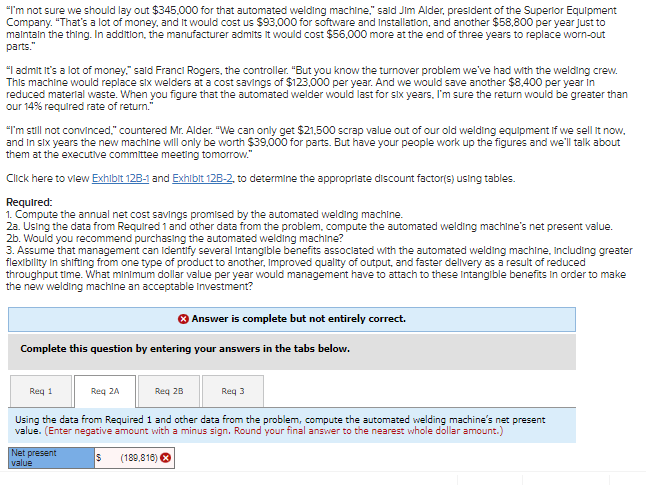 Need help with 2A 2B 3 "I'm not sure we should lay