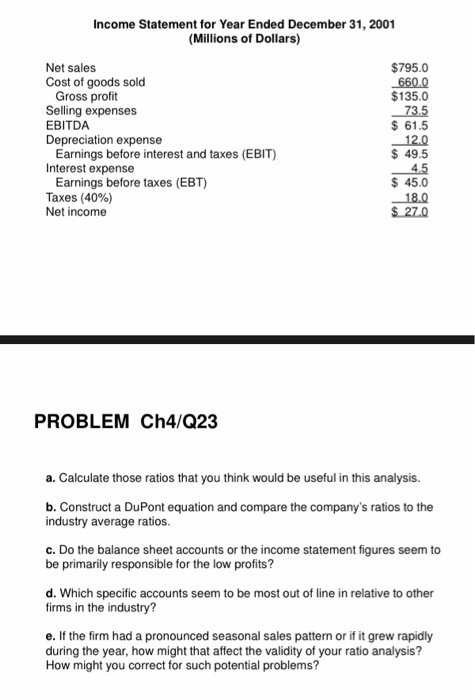 profitability in recent years. Perform an analysis of the firm's financial position